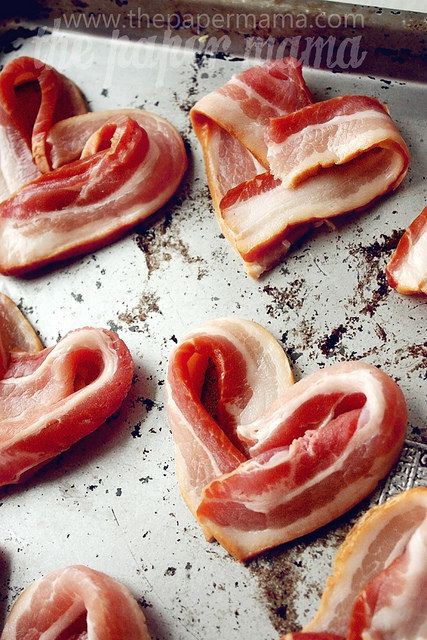 Heart Bacon | Community Post: 23 Lovely Reasons To Do Breakfast In Bed This Valentine's Day