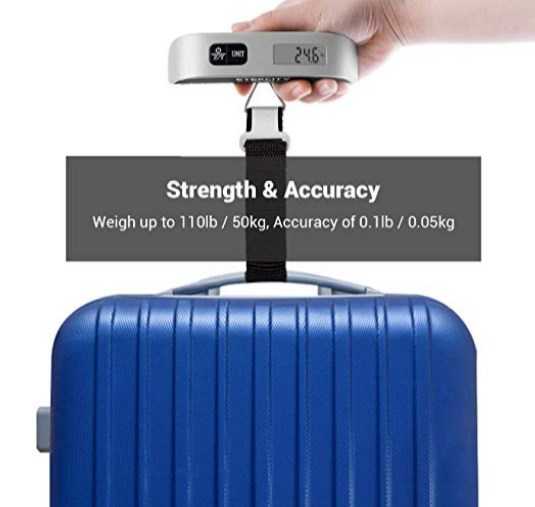 Light weight carry on luggage scale