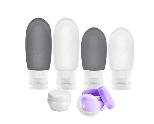 No leak toiletry containers - perfect for carry on luggage.